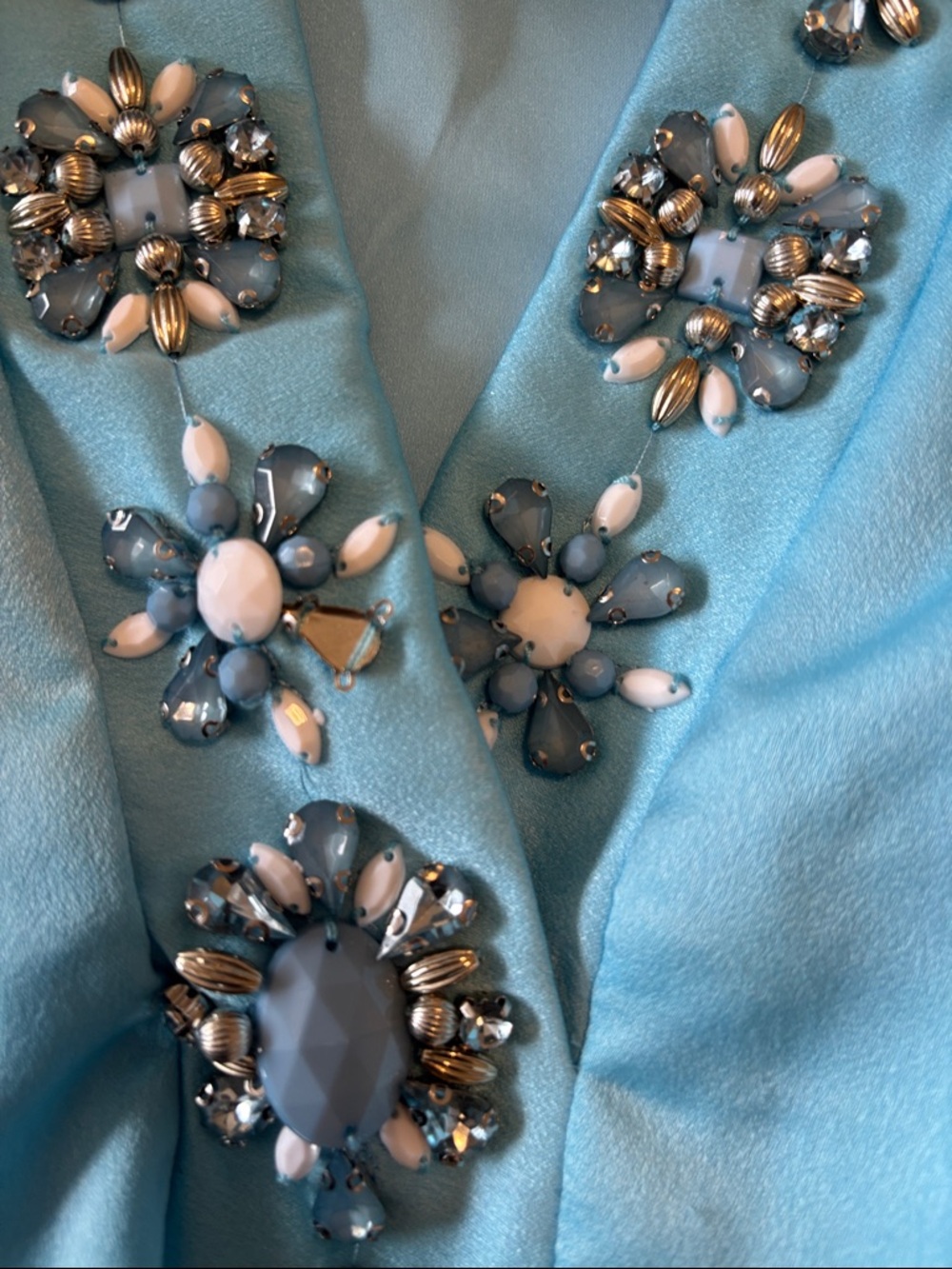 Boston Proper Light Blue Dress w48 - Picture 7 of 7